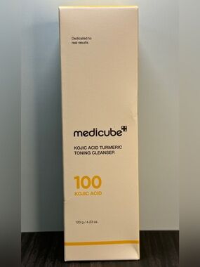 Medicube Kojic Acid Turmeric Toning Cleanser NIB 120 g / 4.23 oz